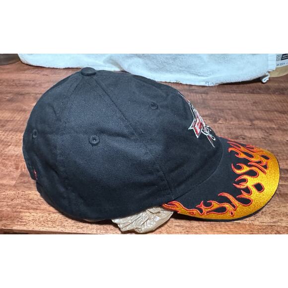 PBR Professional Bull Riders Embroidered Hat Ball Cap Black Adjustable One Size - Picture 4 of 6